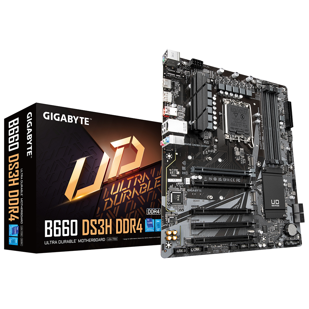 Bekijk afbeelding 1 van Gigabyte 1700 B660 DS3H DDR4 - 2xM.2/DP/HDMI/ATX